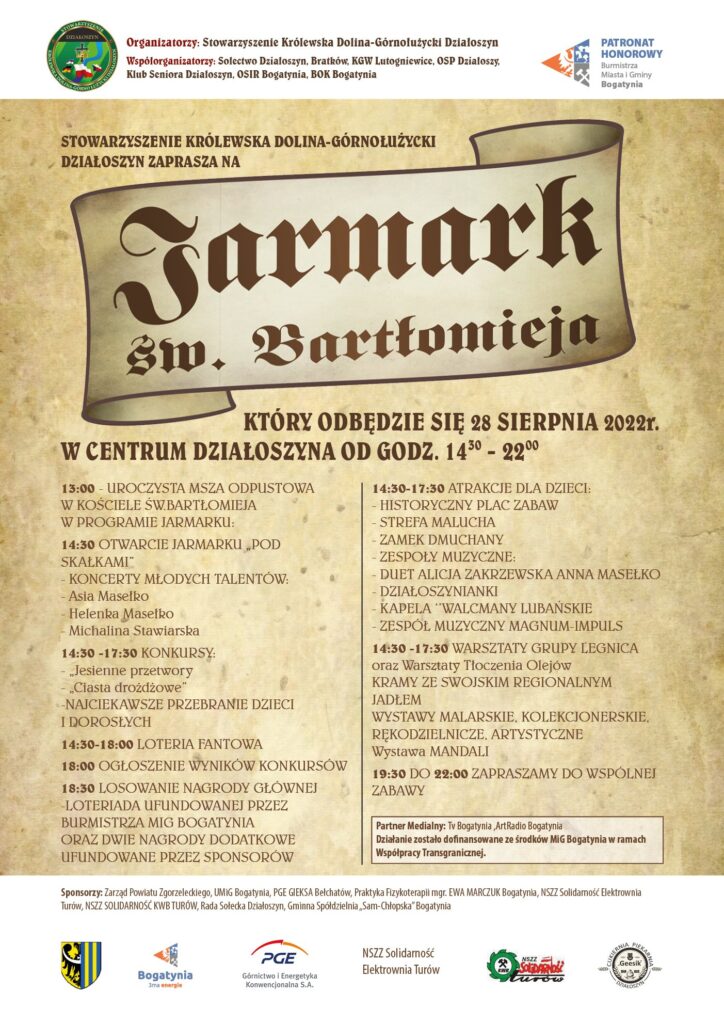 Plakat Jarmark Św. Bartłomieja