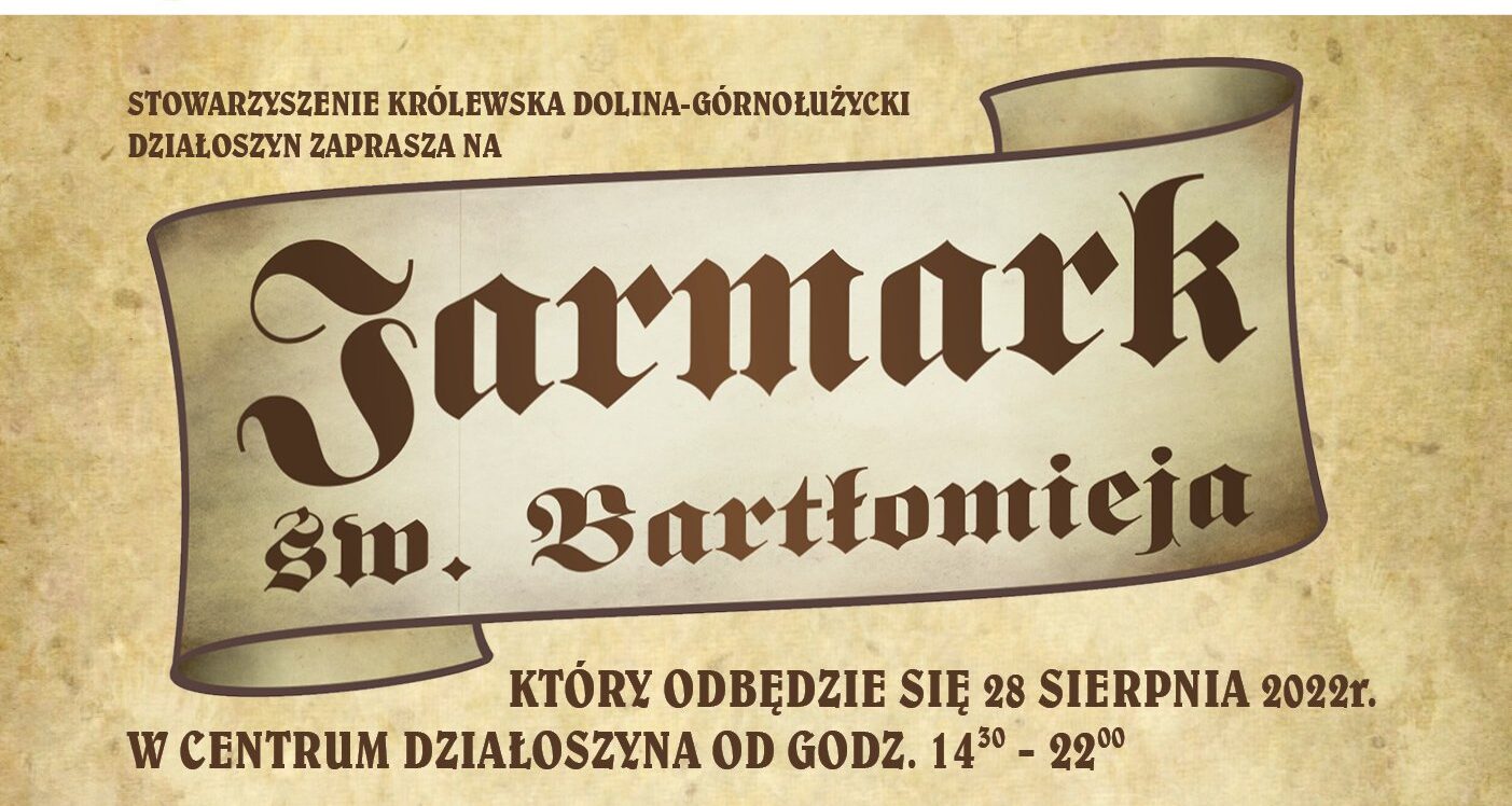 W niedzielę 28 sierpnia Jarmark Św. Bartłomieja w Działoszynie!