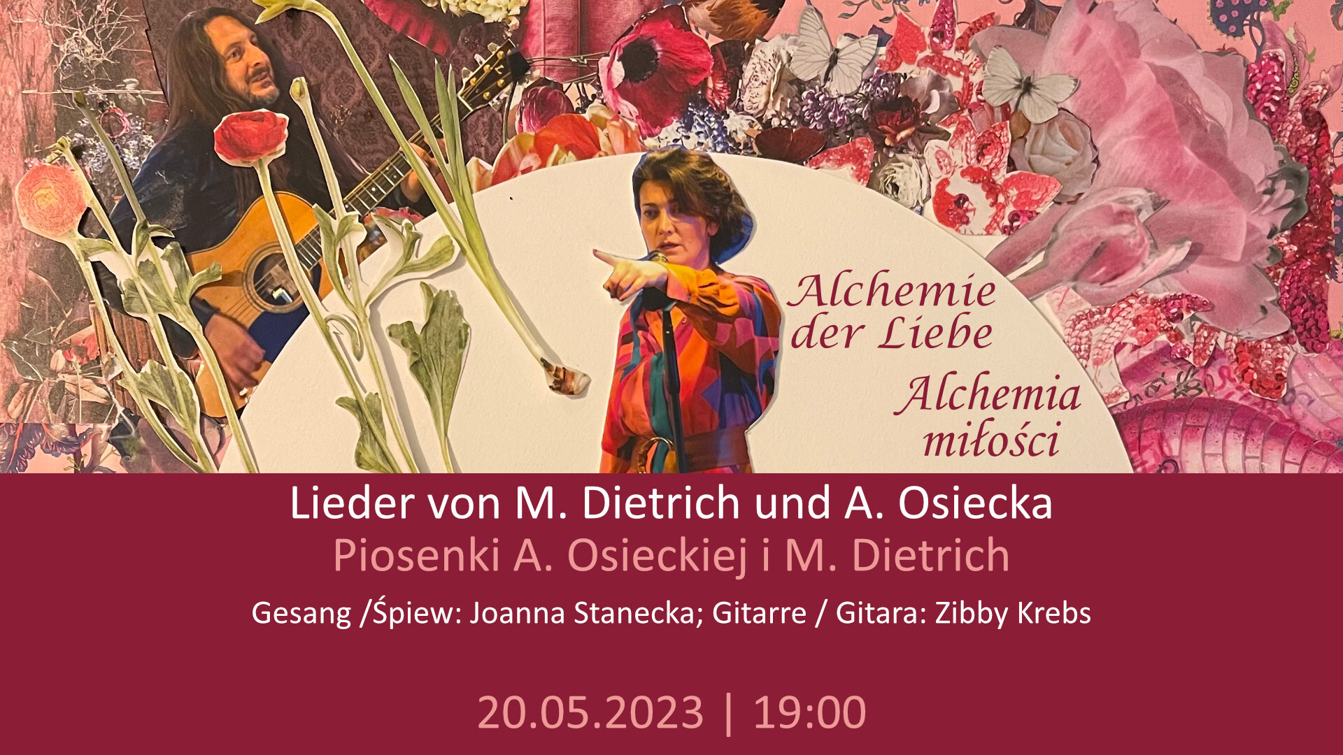 Koncert z piosenkami Agnieszki Osieckiej i Marleny Dietrich pt. „Alchemia Miłości“