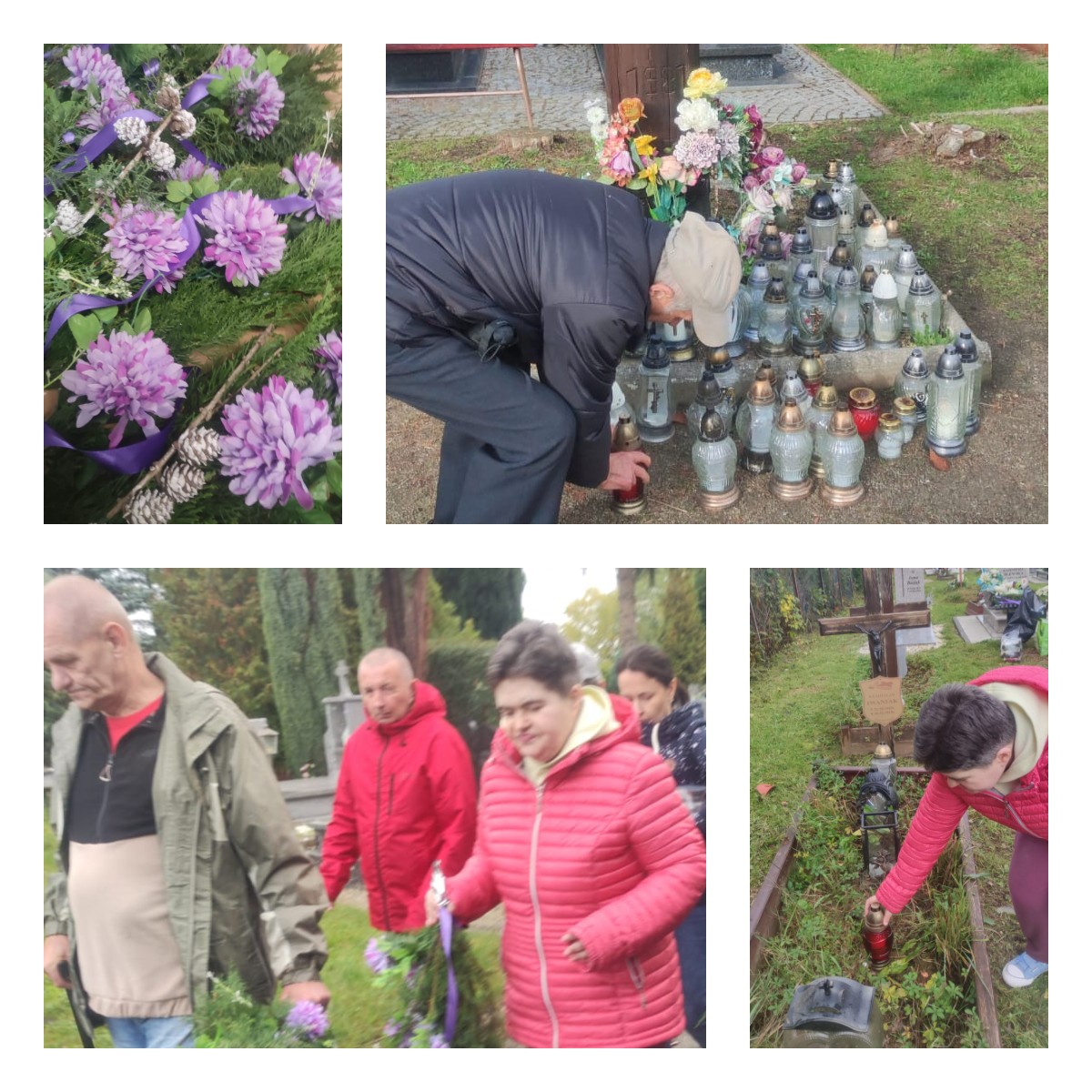 Mieszkańcy DPS “Jutrzenka” w wizytą na cmentarzu
