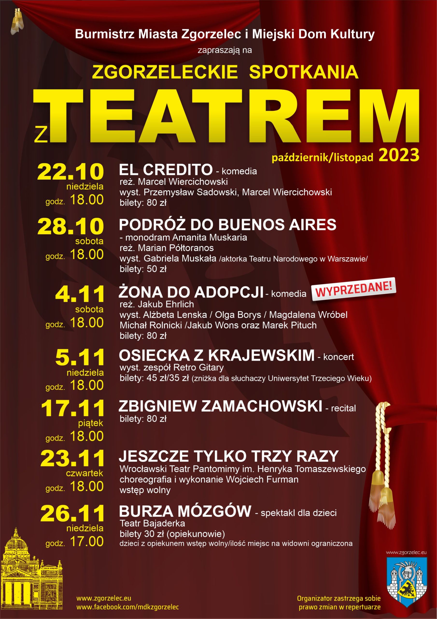 Zgorzeleckie spotkania z Teatrem 2023