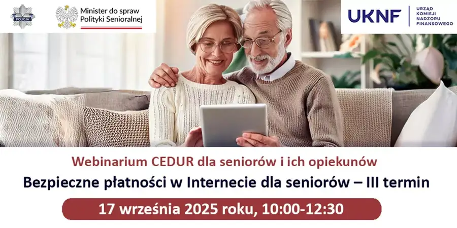 Webinarium – bezpieczne płatności w internecie dla seniorów