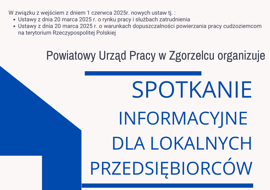 Spotkanie informacyjne dla lokalnych przedsiębiorców