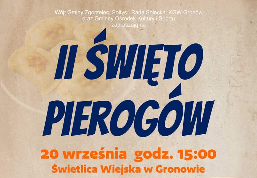 II Święto Pierogów w Gronowie