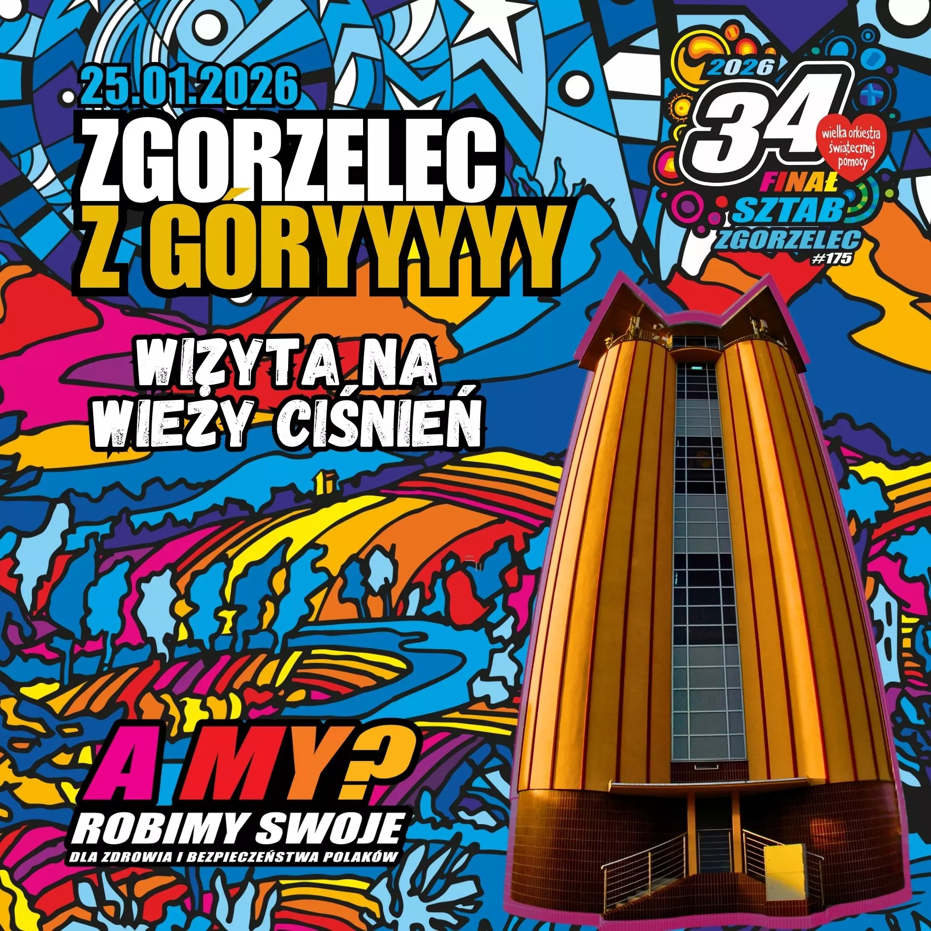 34. Finał WOŚP – Wieża Ciśnień dla Miłośników Panoramy