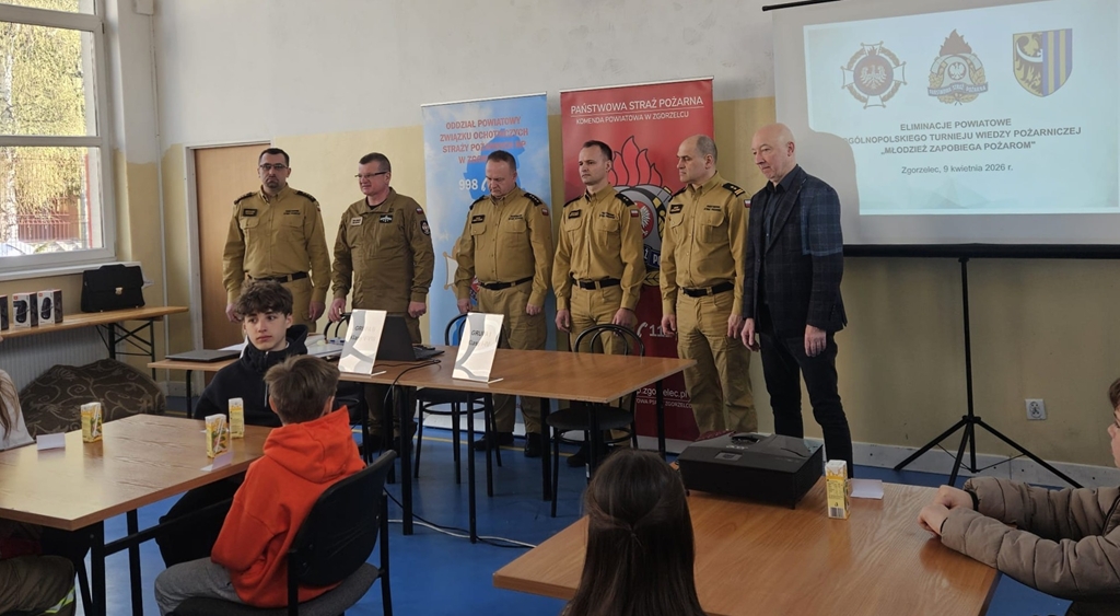 Eliminacje Powiatowe Ogólnopolskiego Turnieju Wiedzy Pożarniczej ,,Młodzież Zapobiega Pożarom’’