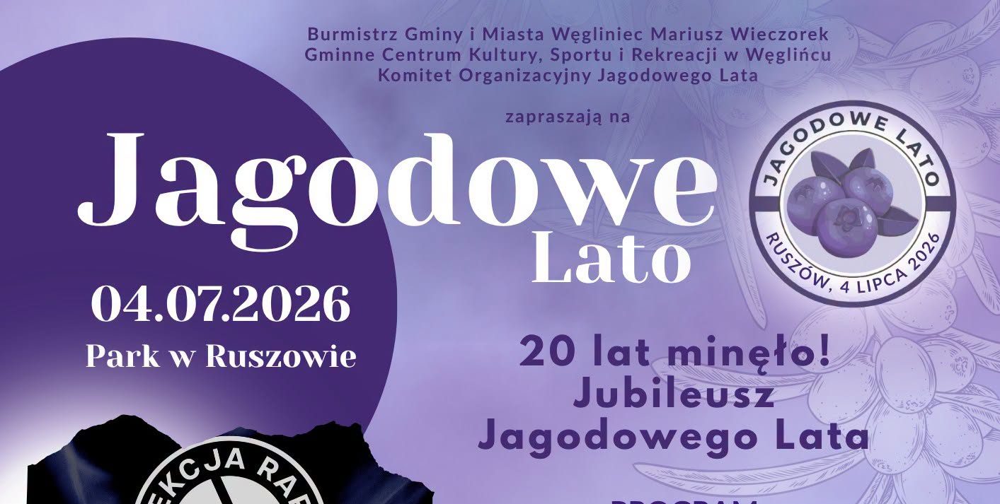 Jagodowe Lato w Ruszowie świętuje 20-lecie. Przed nami weekend pełen smaków, muzyki i dobrej zabawy