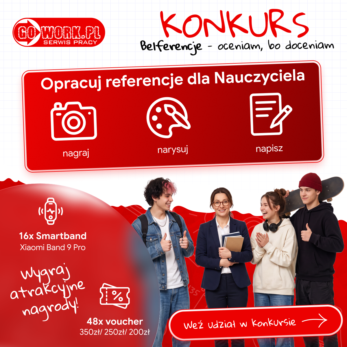 Konkurs Belferencje – wystaw ocenę nauczycielowi! Zasady i cel